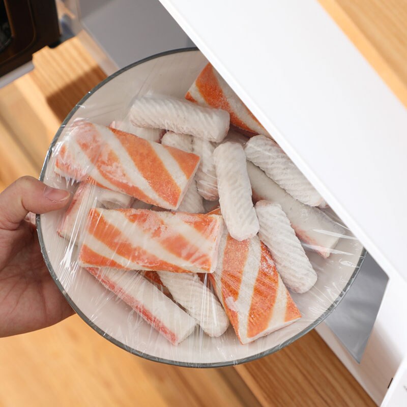 30cmWidth Transparent Plastic Wrap Food Cling Film Kitchen Supermarket Packaging Home Microwave Kitchen Multifunction Household