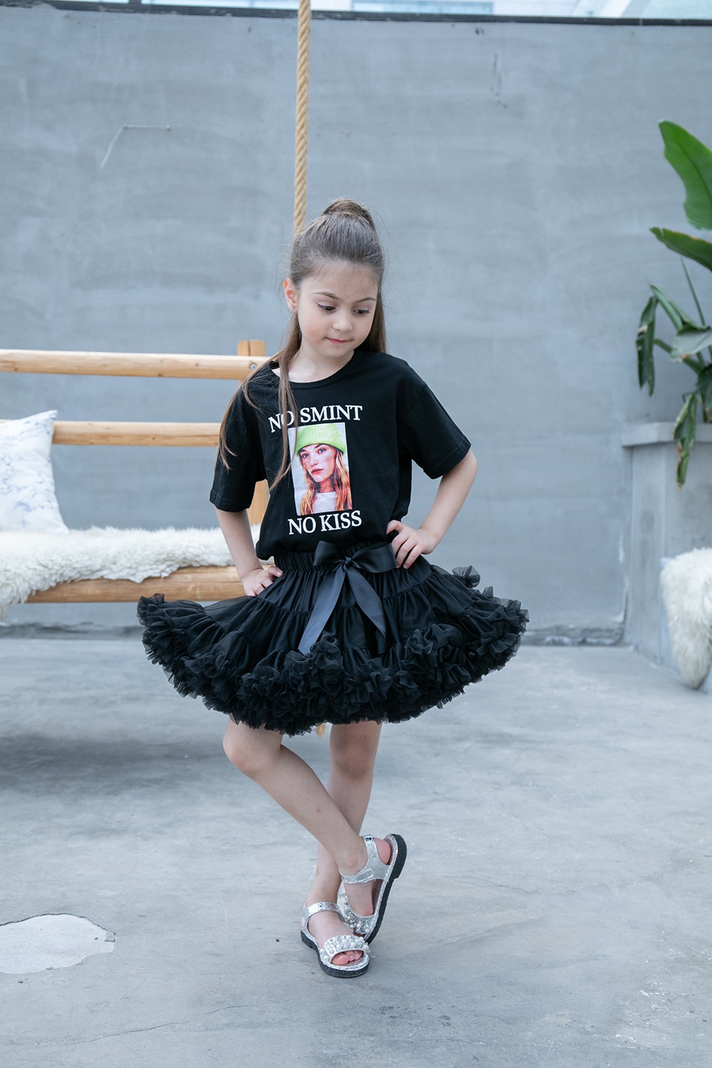 Meisjes Babys Kids Dancewear Pluizige Pettiskirt Zwarte Tutu Prinses Rok Partij Rok