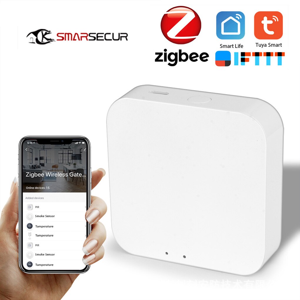 Tuya ZigBee Smart Gateway Hub Smart Home Bridge Smart Life APP Wireless Remote Controller Works with Alexa Google Home