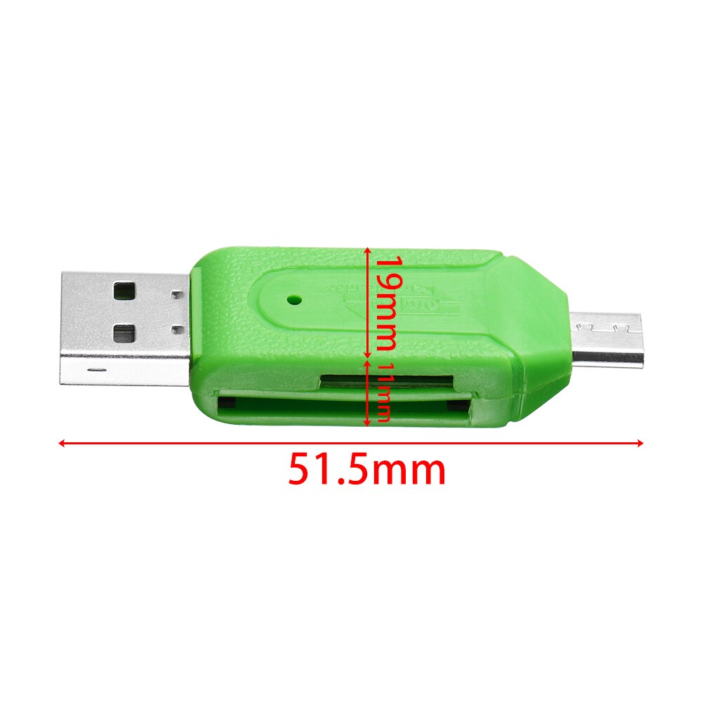 1PC Typ C & USB2.0 Alle in Einem Speicher Kartenleser TF/SD Karte Informationen Leser Telefon Verlängerung Header Adapter Zufällige Farbe