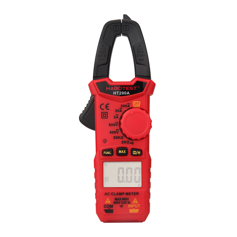 Stroomtang Meter Digitale Multimeter Habotest Serie Amp Meter Hoge Precisie 600V Ac Dc True Rms Spanning Stroom Tester: HT200A