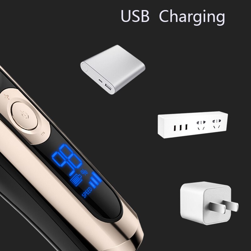 KONKA wielofunkcyjny maszynka robić włosów profesjonalna maszynka robić włosów elektryczne ścinanie włosów maszyny wyświetlacz doprowadziło