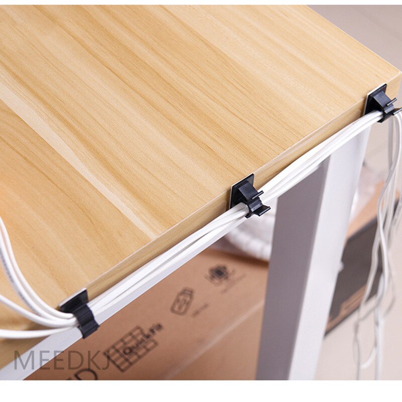 10pcs 0810/1013/1316/1720mm Cable Clips Adhesive Cord Management Wire Holder Organizer Clamp Fasteners Mayitr