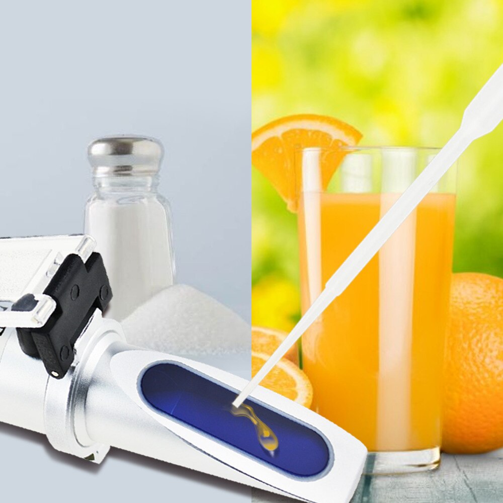 2-in-1 Brix Salzgehalt Refraktometer Dual Skala 0-32% Brix &amp; 0-28% Salzgehalt mit ATC Natrium Chlorid in Lebensmittel Salz Meerwasser