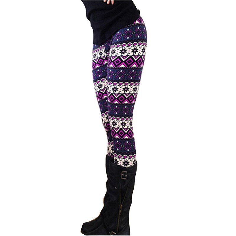 Calofe Vrouwen Herfst Leggings Meisje Winter Legging Bottoms Sneeuwvlok Kerst Herten Print Leggings Vrouwen Kleding Jeggings: 1