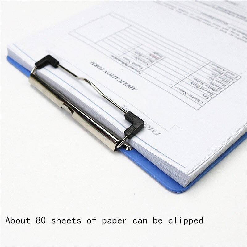 A5 Plastic Plate Holder Paper Clip Write sub-plate Holder Table Menu Clipboards
