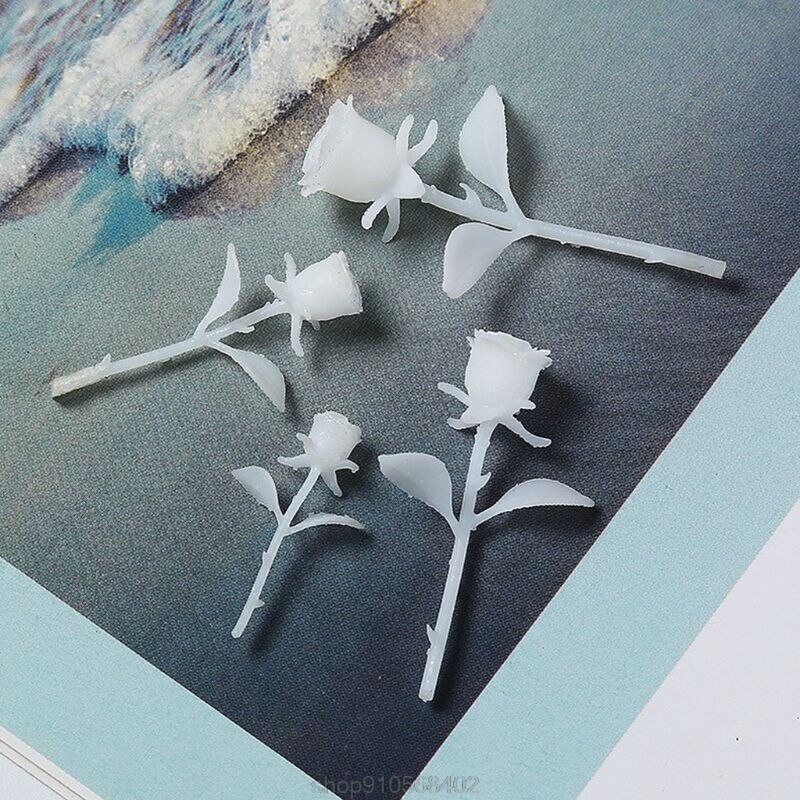 DIY 3D Mini Rose Shape Epoxy Molds Silicone UV Resin Mold Crafts Jewelry Making O08 20
