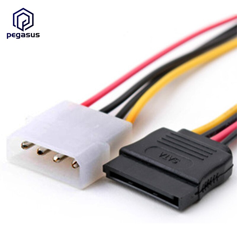 15CM IDE 4Pin Male to SATA POWER 15PIN Female Hard Disk Cable