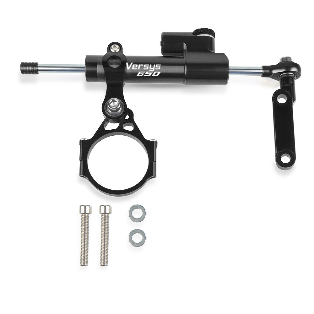Pour Kawasaki Versys 650 Versys650 moto direction stabiliser amortisseur Support Support Kit de montage: Balck-Black-Black