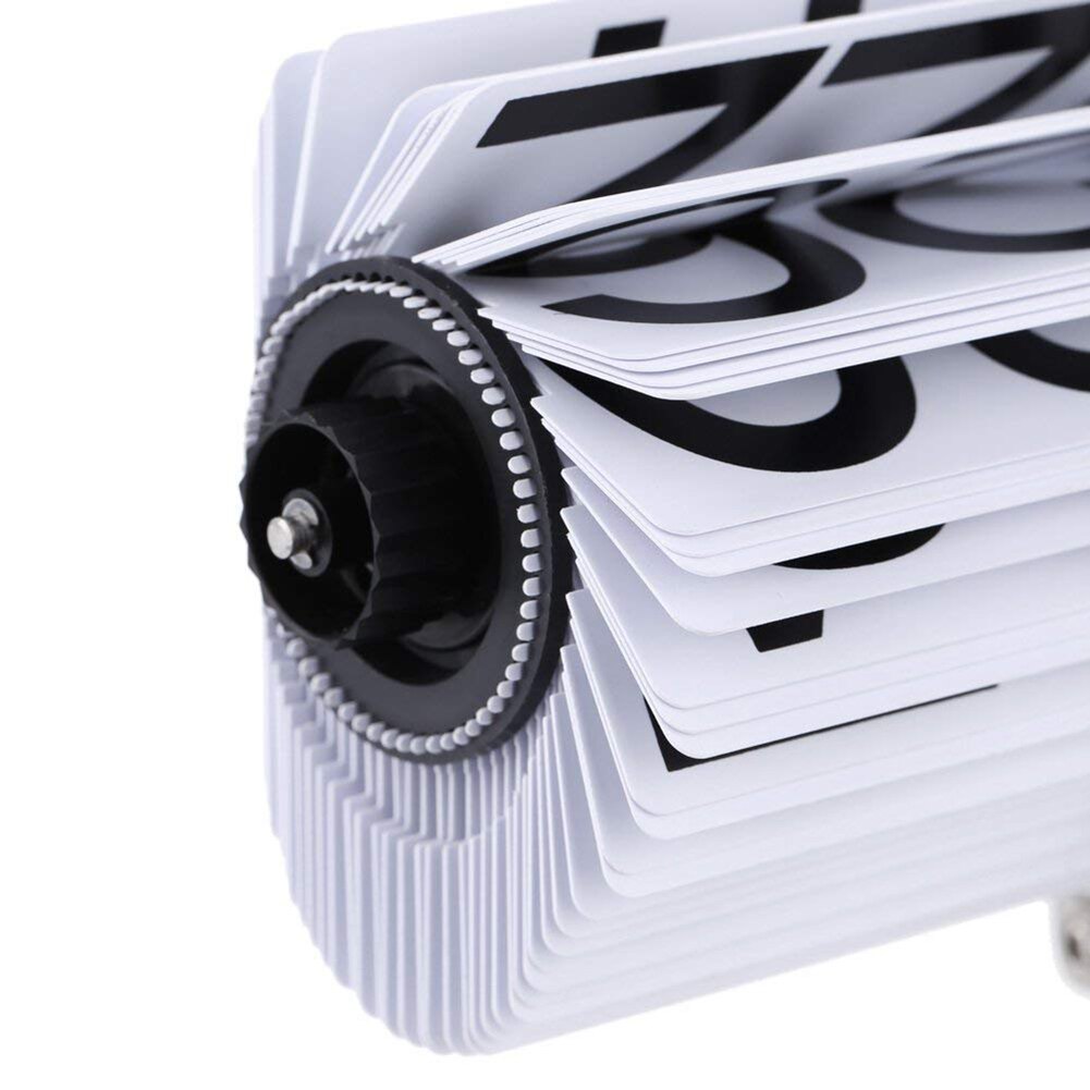 Flip Desk Clock Mechanical Retro Digital Flip Down Clock Internal Gear Operated Clock Home Office Decor PAK55