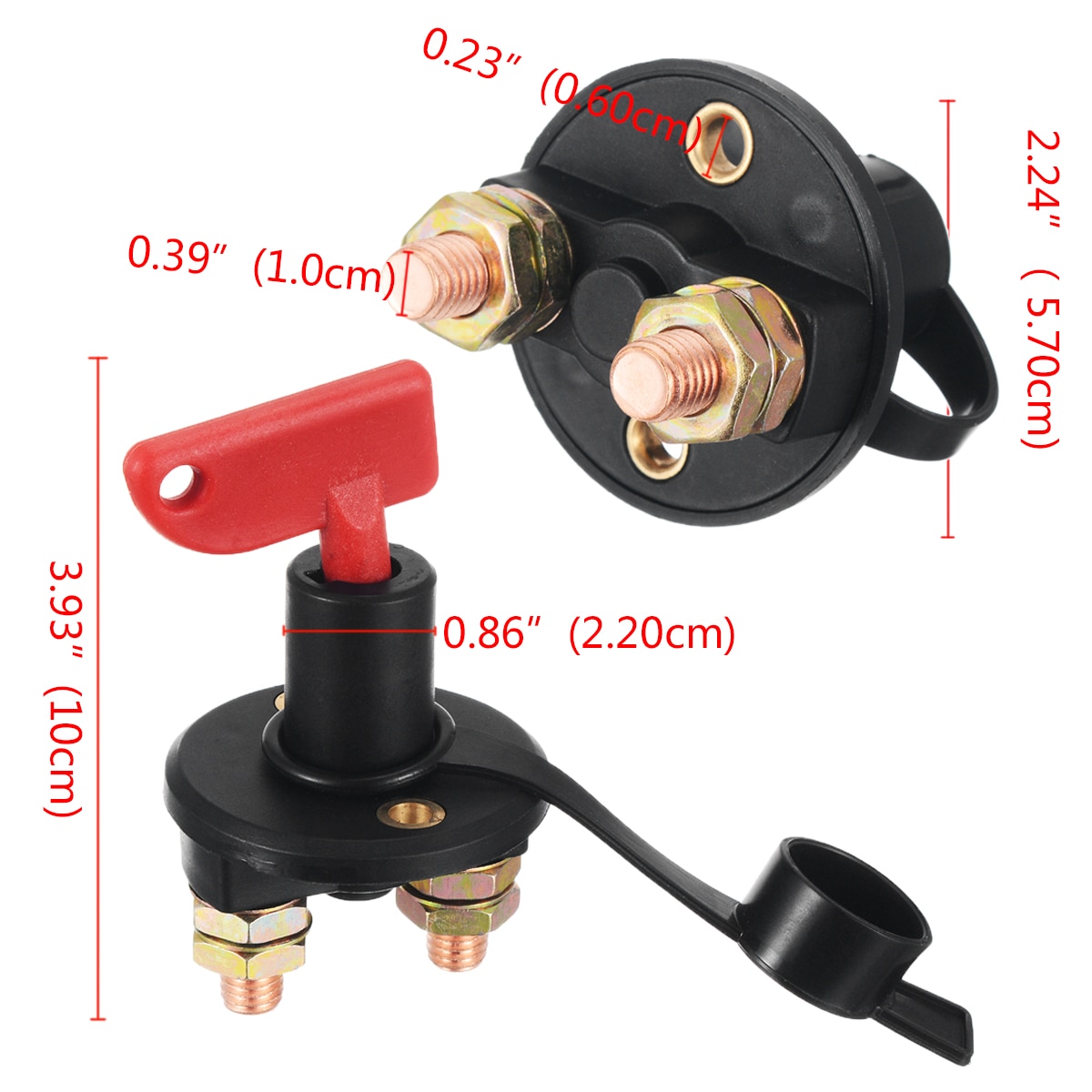 DC12V Battery Cut Off Switch Disconnect Power Isolator Kill Switch Truck Boat Car For Marine Auto ATV Vehicles