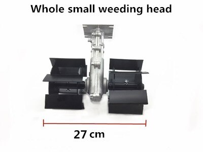Mini Tine Tuin Cultivator Helmstok Roterende Schoffel Mini Cultivator Pro Plant Machine hoofd 26/28mm 7/9 tanden hoofd onderdelen farm gereedschap: small weeding head