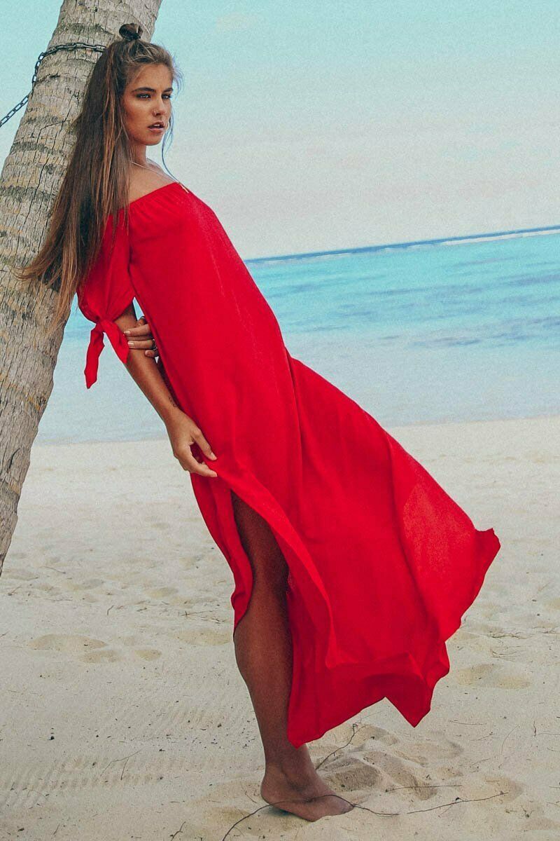 Women cover up beach woman Maxi Summer Beachwear Long Dress Off Shoulder Beach Summer Cover-Ups robe de plage