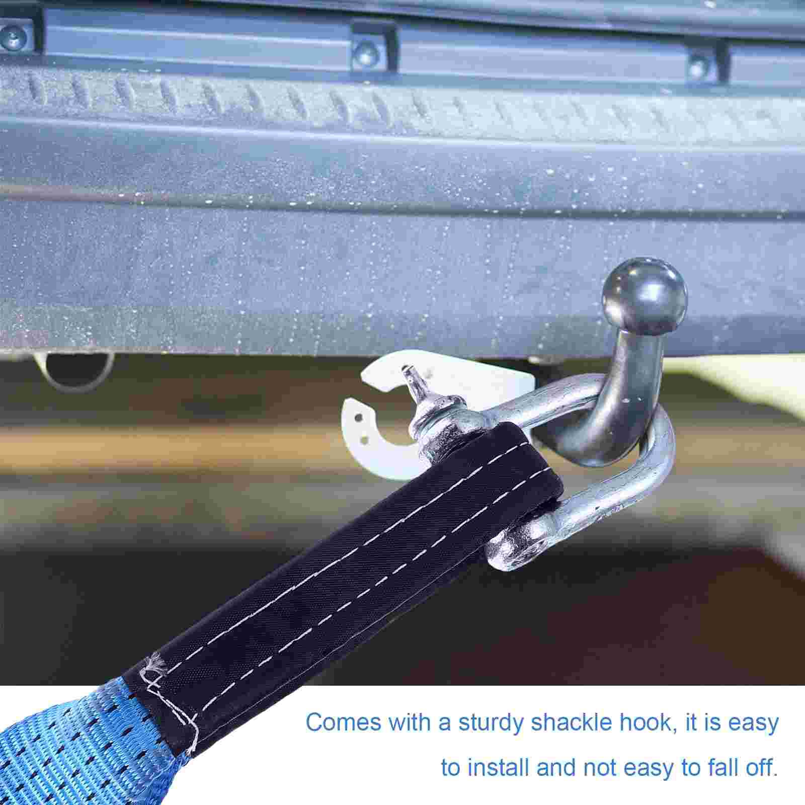1 Set Car Towing Rope Emergency Rope High Strength Night Reflection Strap