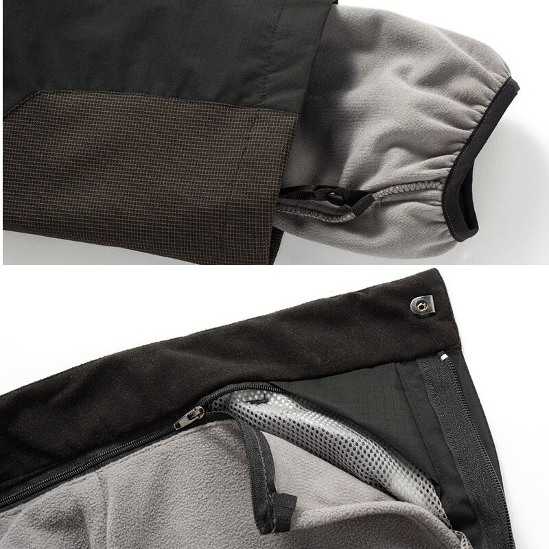 Trvlwego Mannen Ski Broek Russische Springen Dikke Warme Winddichte Fleece Voering Afneembare Outdoor Wandelen Broek Winter Sneeuw Broek Mannen