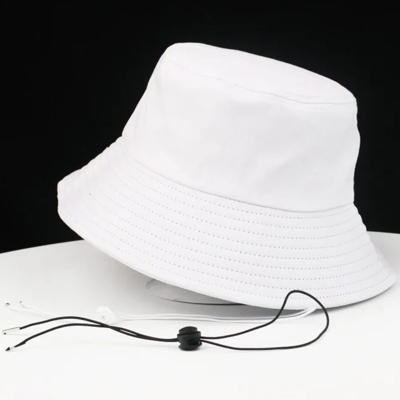 Sombrero de cubo de algodón 100% de , gorras de sol de verano para mujer, gorra Boonie de talla grande, sombrero grande de Panamá, sombreros de pescador de gran tamaño para hombre