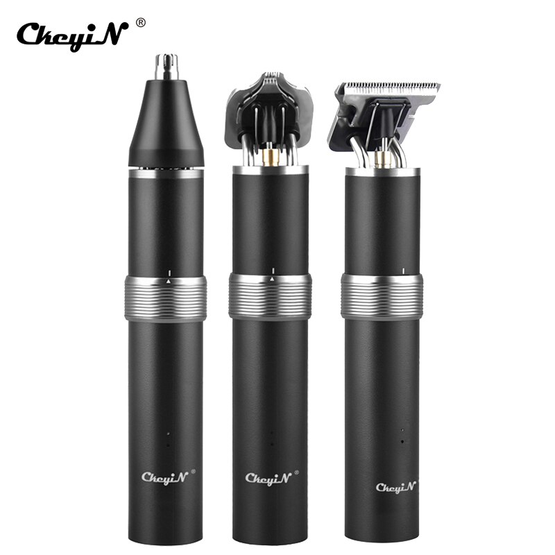 CkeyiN 3 in 1 Electric Hair Clipper Men Trimmer Cordless Nose Ear Cut Machine Beard Shaver Magnetic Razor Mower