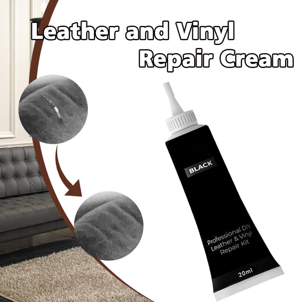 DIY Leather Vinyl Repair Cream for Furniture Couch Car Seats Sofa ADW889: black