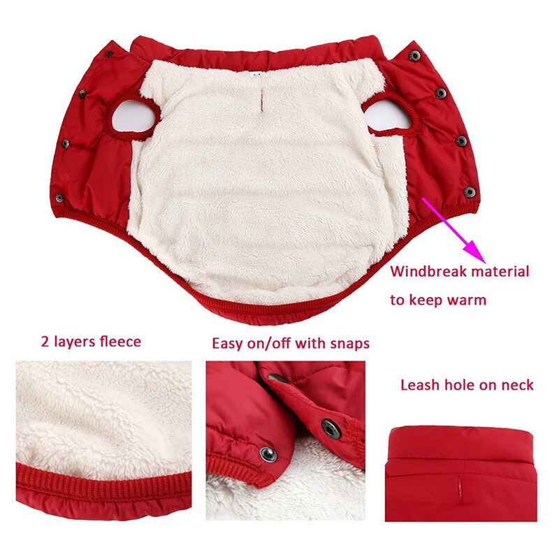 Winter Pet Coat Clothes For Dogs Winter Clothing Warm Dog Clothes For Small Dogs Windproof Big Dog Coat Winter Clothes