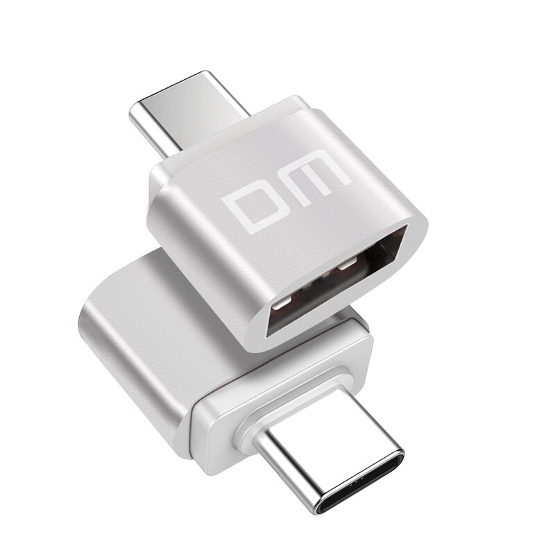 Dm Type-C Adapter Silver Usb C Male Naar USB2.0 Femail Usb Otg Converter Voor Apparaten Met Type C Interface