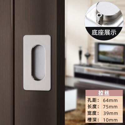 1 Pc Embedded Schuifdeur Handgrepen Verborgen Onzichtbare Kast Kledingkast Kabinet Push/Pull Handvatten Deur Hardware: 13