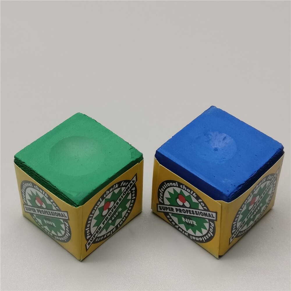 6 Craies De Billard Bleues - Boîte De Craie Pour Queue De Billard - Adhérence Optimale, Pas De Résidu