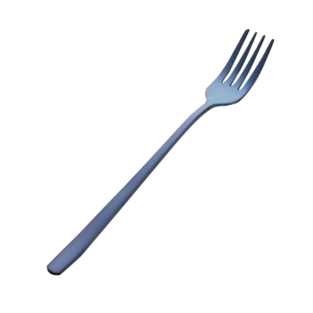 Bordsgafflar bestick rostfritt stål middag gaffel stekgafflar köttgafflar 20 cm: Blå