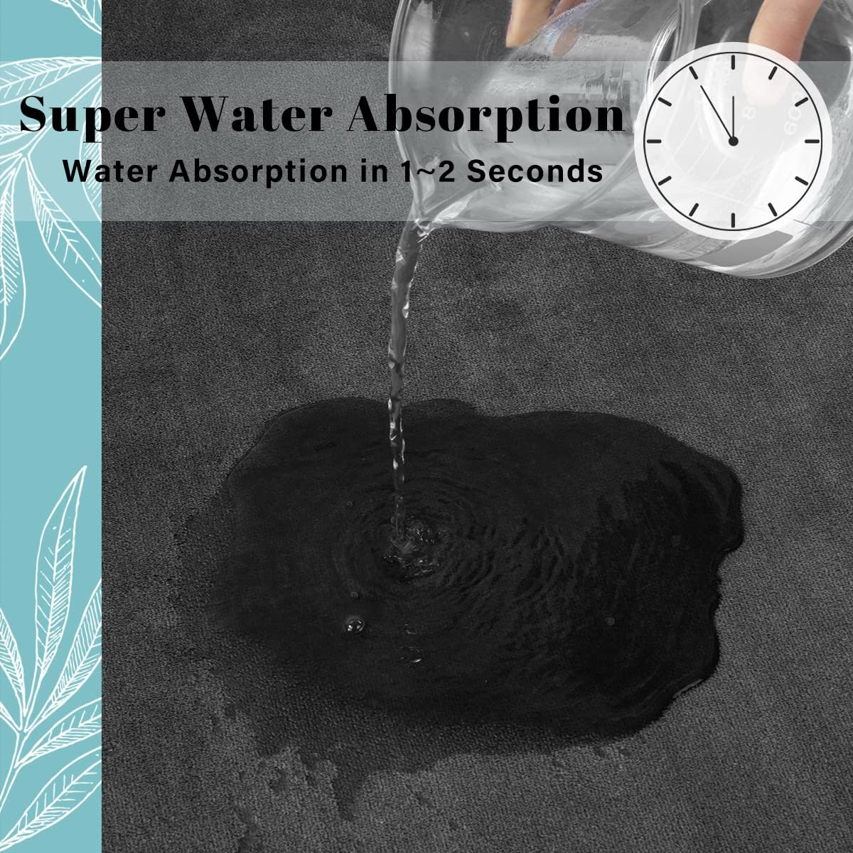 Alfombrilla de baño antideslizante súper absorbente, alfombra de baño de tierra de diatomeas, alfombra de bañera, Alfombra de puerta, Alfombra de ducha, fácil de limpiar, hogar