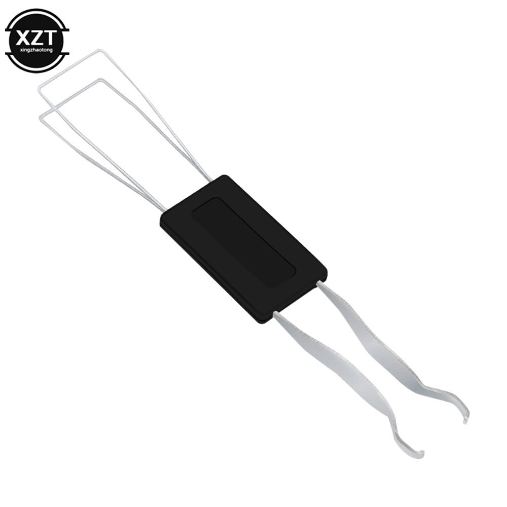 2-in-1 Keycaps Puller Accessoires Lossen Voor Gaming Toetsenbord Schakelaars Remover Knop Extractor Tool Bevestiging Duurzaam te gebruiken: Black
