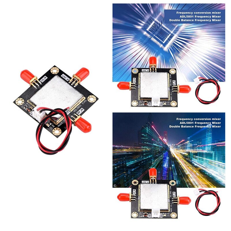 ADL5801 Double Balance Up Down Mixer Balun Module Coil Coupling Input Frequency 10-6000Mhz