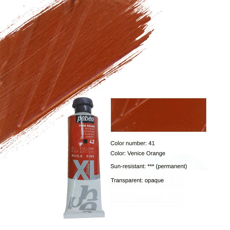 Pebeo 200ML Oil Paints Tube Single Oil-painting Pigment Colors for Artists Students Beginners Art Supplies Part 2: 41-200ML