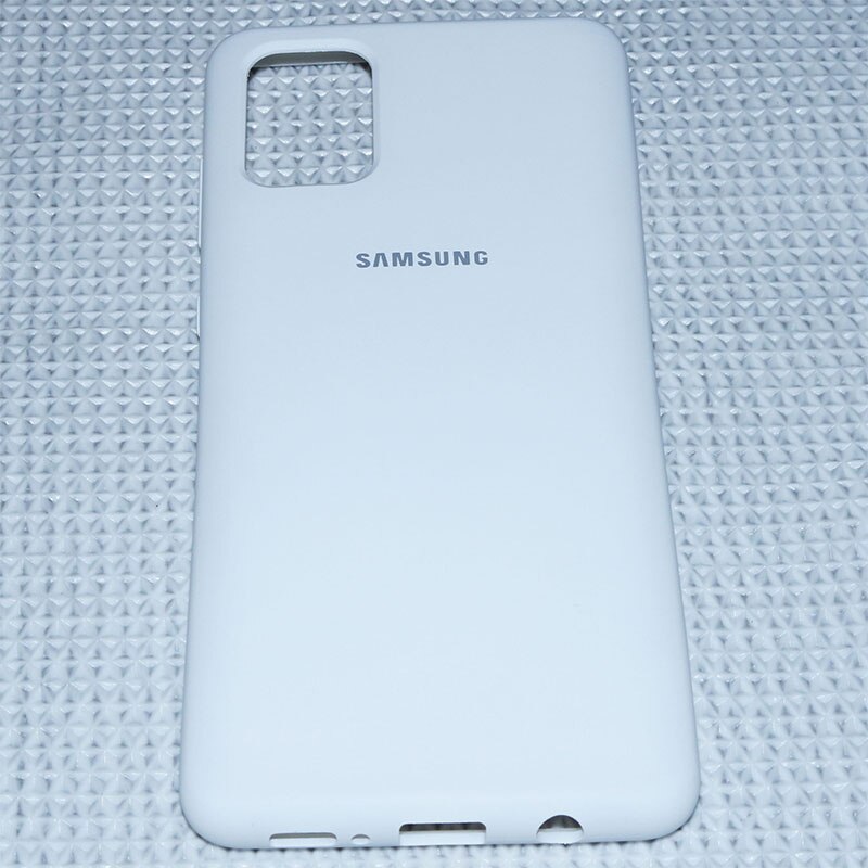 Samsung A51 Caso Posteriore Originale di Silicone Liquido morbida Come la Seta Per Il Caso di Samsung Galaxy A71 Custodia protettiva antiurto cassa Del Telefono: For Galaxy A71 / White