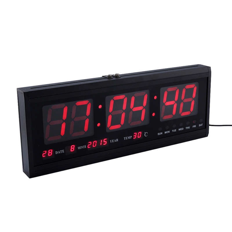 48cm Digital Wall Clock Big LED Time Calendar Temperature Desk Table Clocks LED Wall Watch Relogio De Parede Home Decoracion