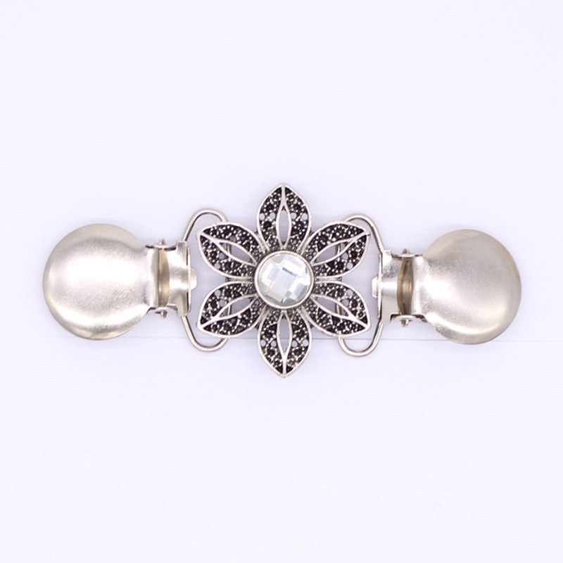 retro-versilberung, entenschnabelschnalle, kleidungsdekorkette, Strickjacke-Clip, zur Seite fahren-Clip, blusenclip, kleidungsdekoration, brosche, anstecknadeln