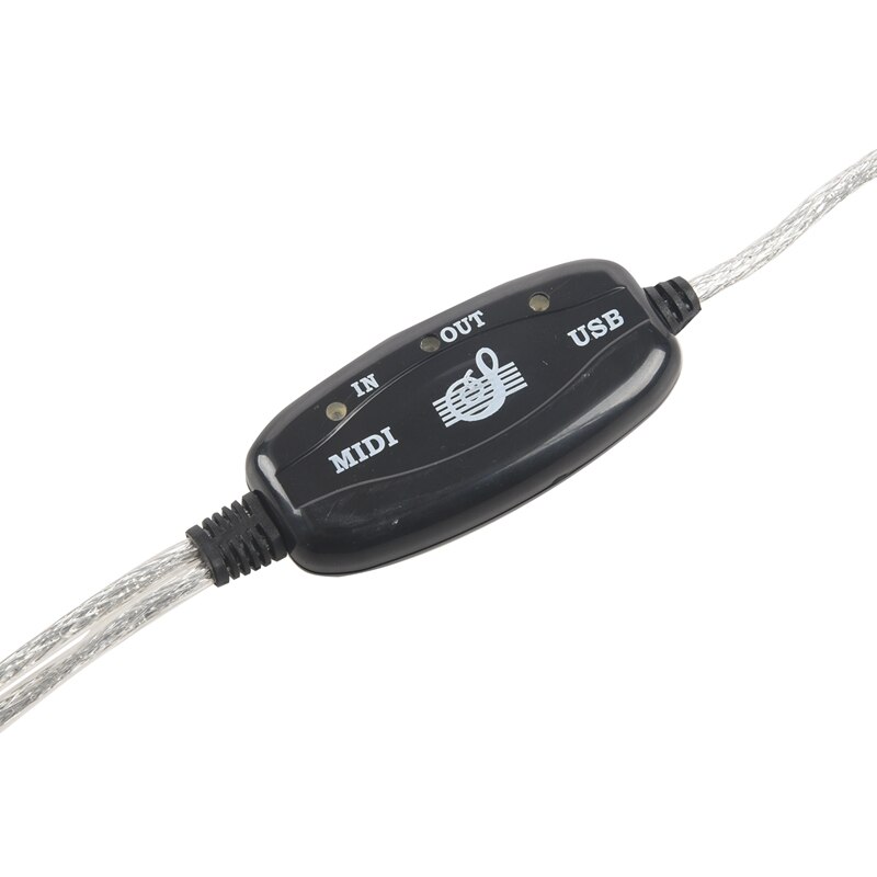 semoic USB IN-OUT MIDI Cable Converter PC to Music Keyboard Adapter Cord