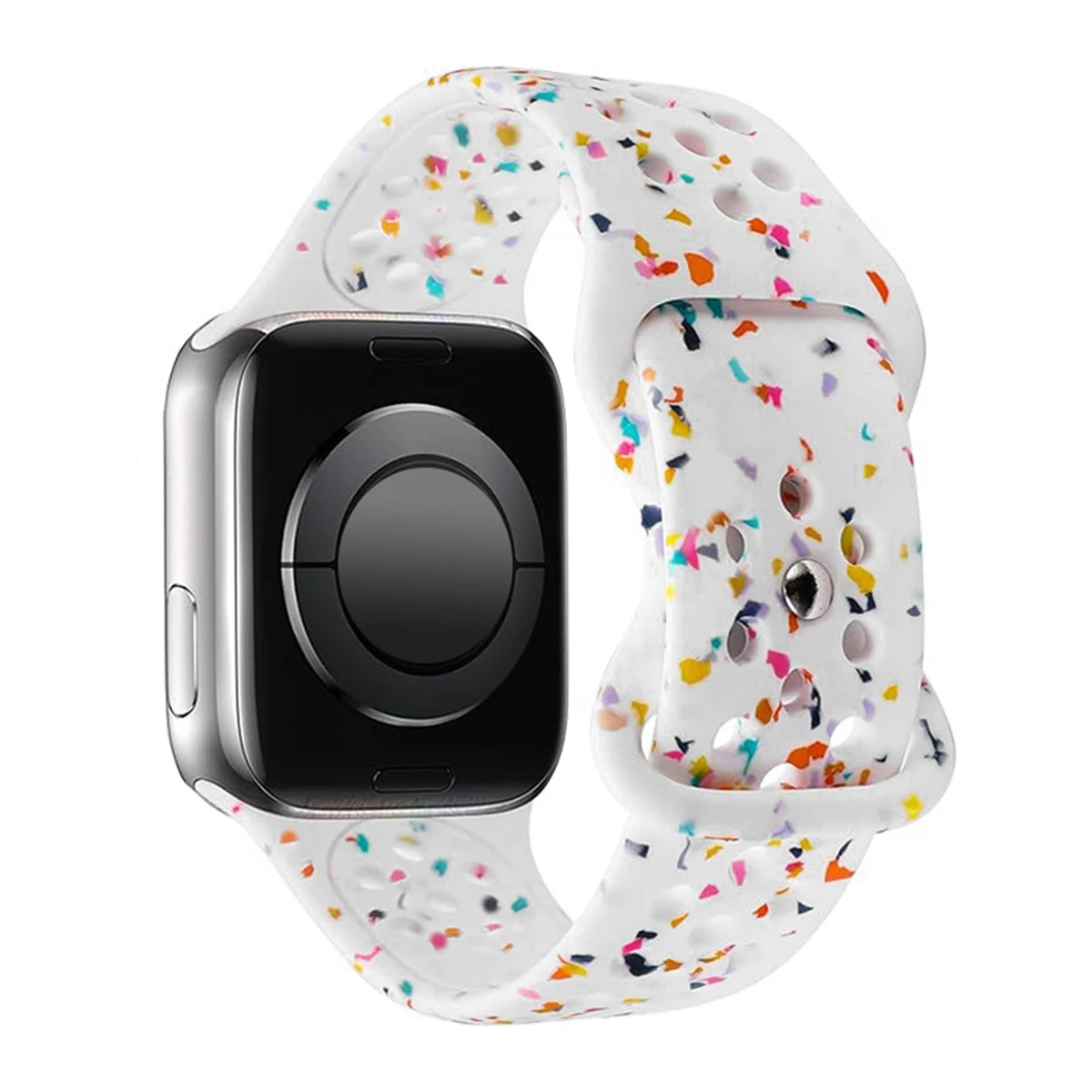 Sport Silicone Strap for Apple watch band 40mm 41mm 45mm 44mm 38 49 Breathable bracelet iwatch Series 10 9 8 7 6 5 3 SE Ultra 2