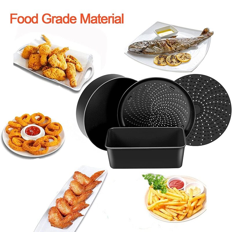 Baking Set for Ninja Foodi 6.5, 8Qt,Accessories Pot,Nonstick Bakeware Set with Multi-Purpose Pan,Crisper Pan,Loaf Pan