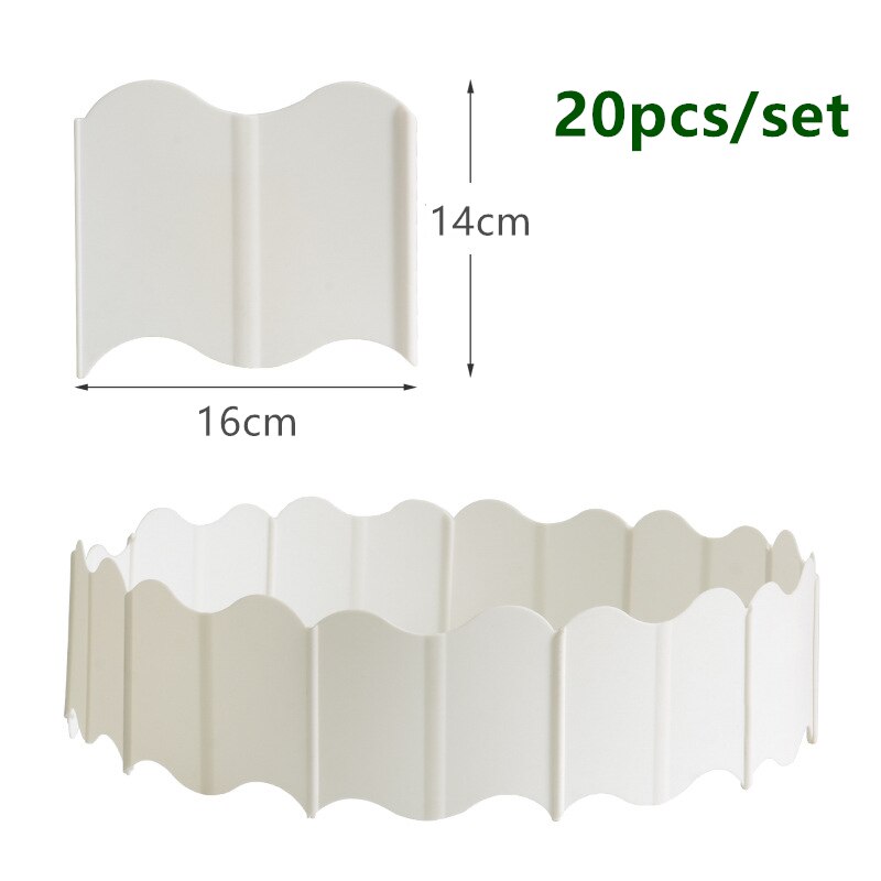 Relaxdays Bordo Per Aiuole, Set Da 4 Recinzioni In Ghisa Per Prato In Giardino, HxL: 37x36 Cm Bordure Vintage Marrone 87071993 - Foto 6