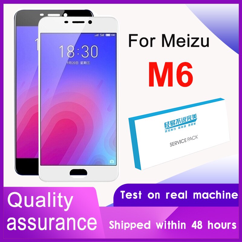 100%  getestete 5.2 " für meizu  m6 lcd-display-touchscreen-digitizer-einheit für meizu meilan 6 m711h m711m m711q modell