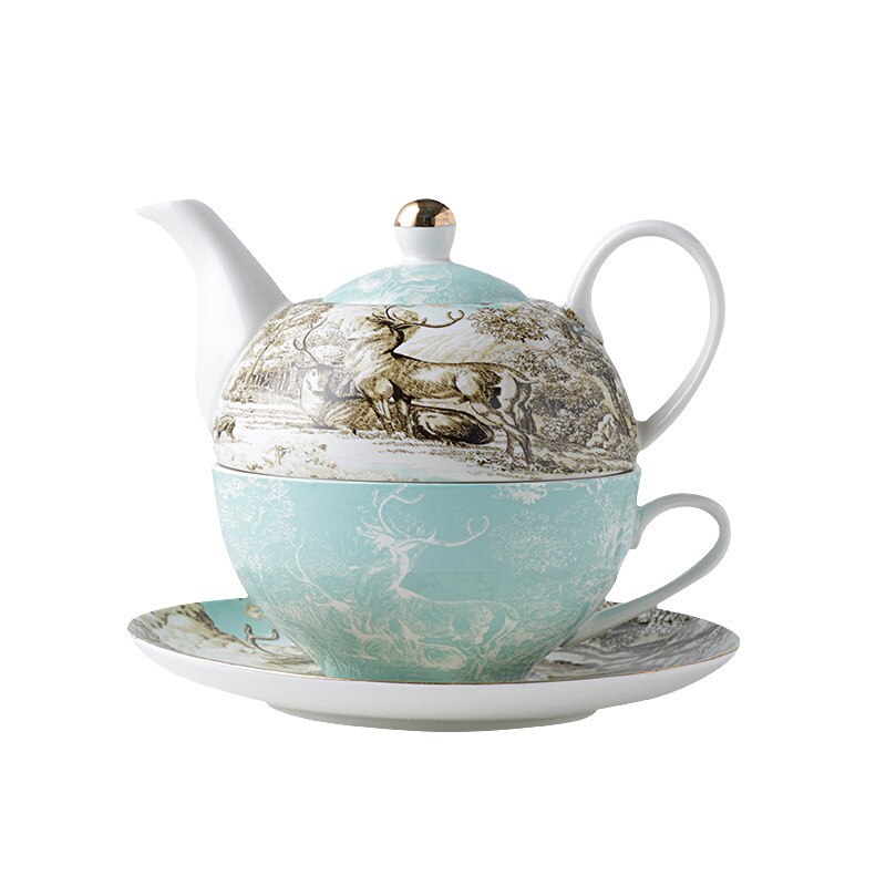 British afternoon tea single teapot with filter office scented tea set