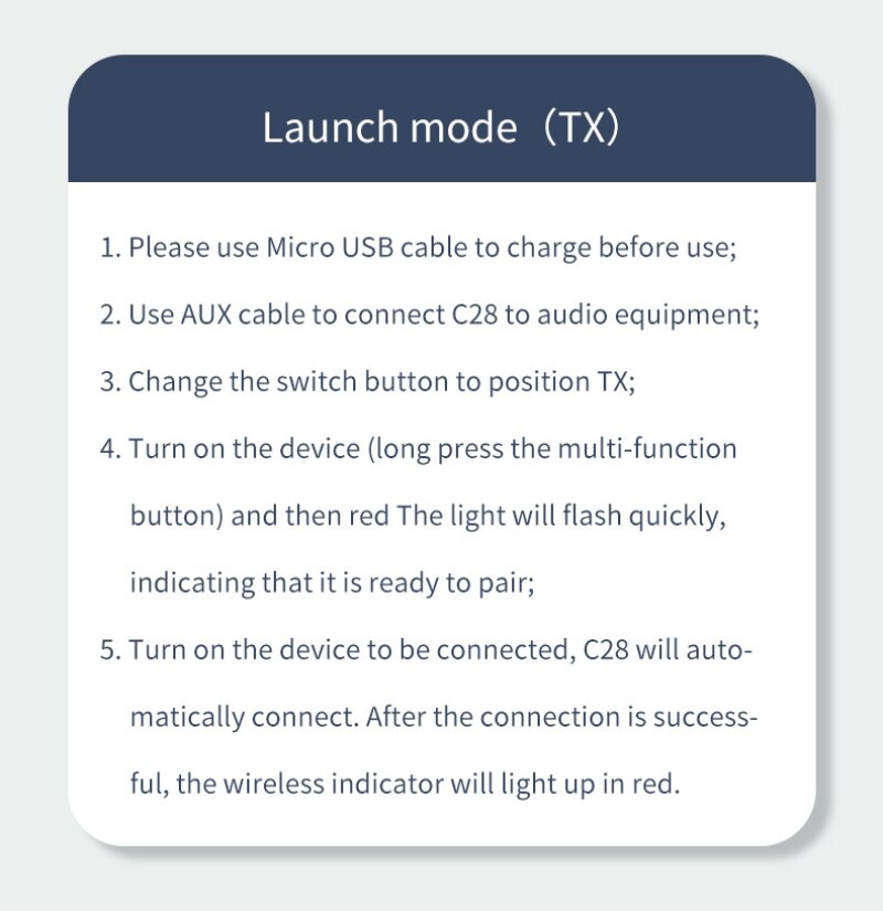 Receptor y transmisor Bluetooth 2 en 1 C28 aux3.5 mm, adaptador de señal de Audio para TV, coche, PC y vídeo