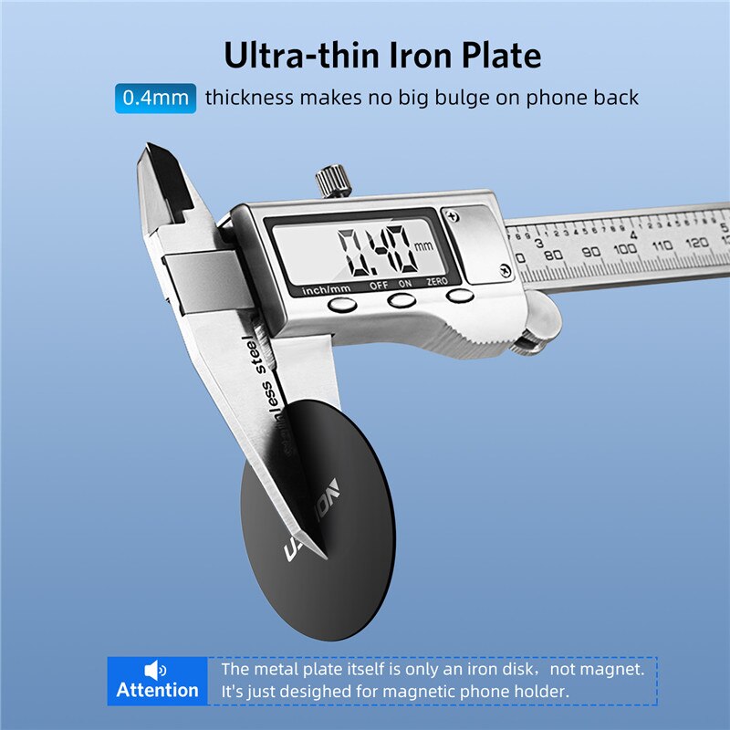 USLION Car Phone Holder Metal Plate Disk Magnet Mobile Phone Holder Metal Plate Iron Sheets Magnetic Car Phone Stand Holders
