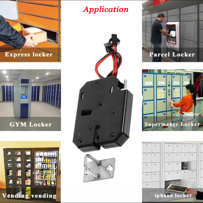 DC 12V Elektromagnetisches Schloss für Automaten Mini Schranktür Schließfach Elektrisches Steuerschloss Magnetriegel