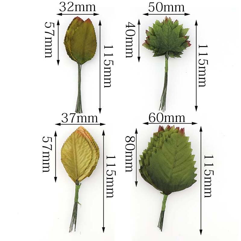 Ongeveer 10-13 Stks/Bos Kunstbloemen Simulatie Rose Plastic Groen/Geel Blad Nep Zijde Bloemen Voor bruiloft Decoratie