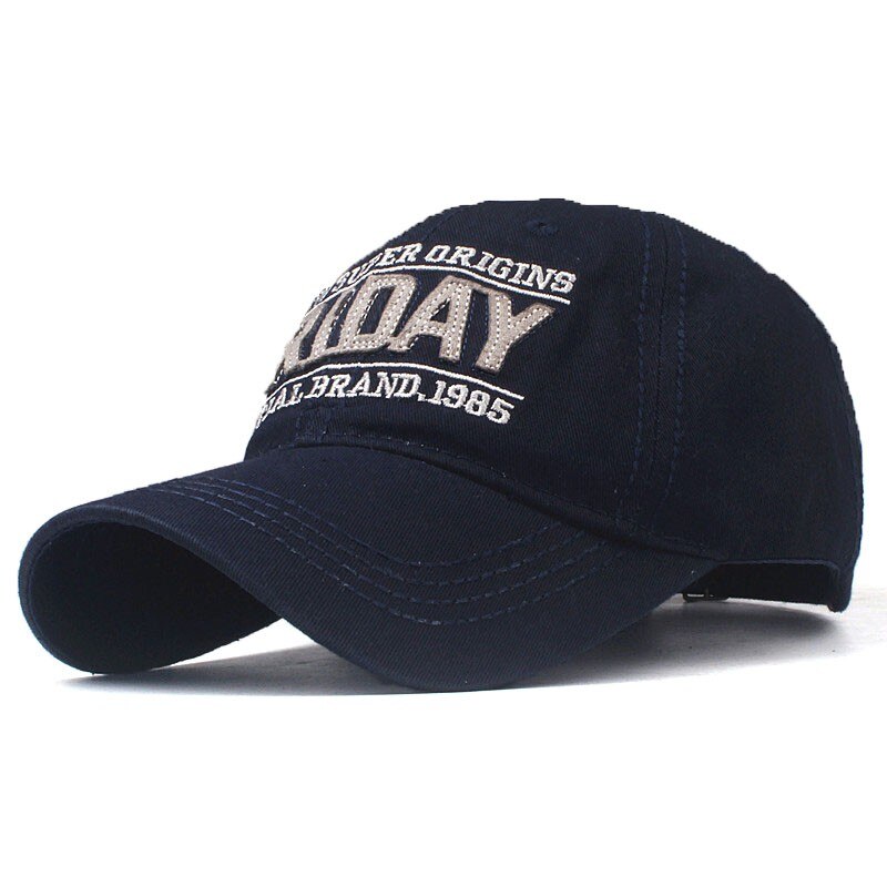 #40 Baseball Cap Brief Geborduurde Mannen Vrouwen Mode Verstelbare Hoeden Baseball Cap Tropenhelm Trucker Кепка Мужская: Navy 