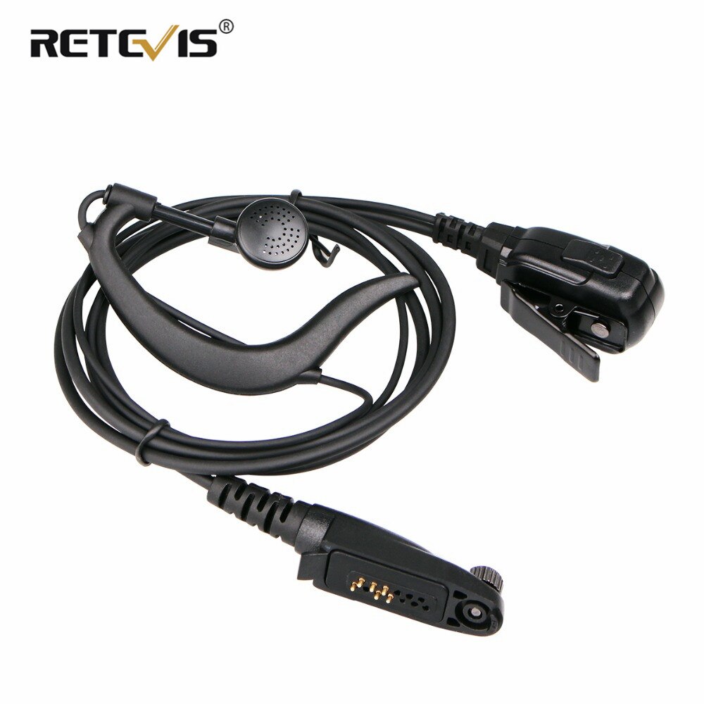 G-Vorm Oorhaak Microfoon Oortelefoon Walkie Talkie Headset Voor Retevis Ailunce HD1/RT648/RT48/RT87/RT83/RT29/RT647/RT47 J9131A