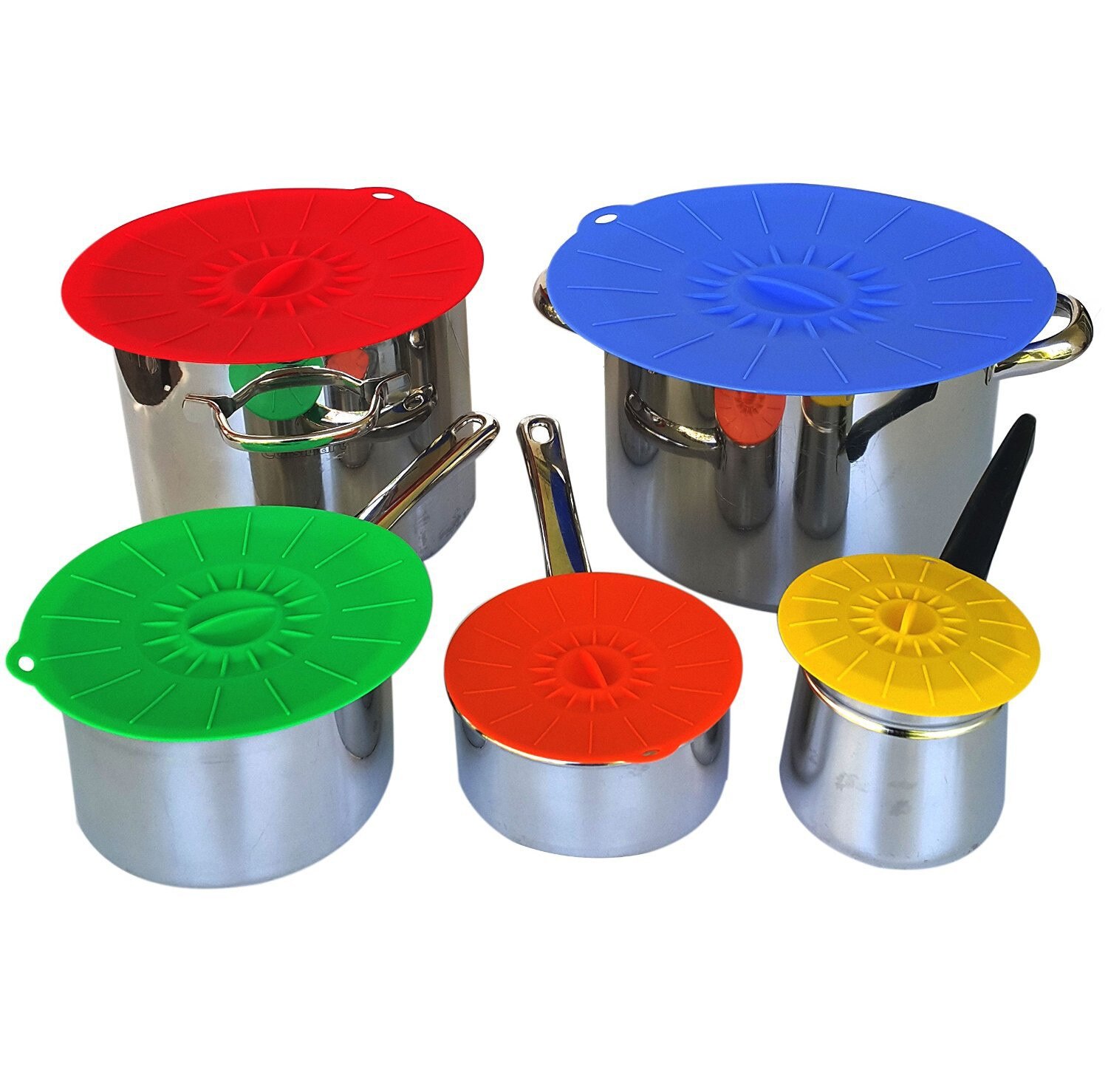Cuenco de silicona para microondas, cubierta fresca para comida, olla, tapa de sartén, tapón, cubiertas reutilizables de silicona