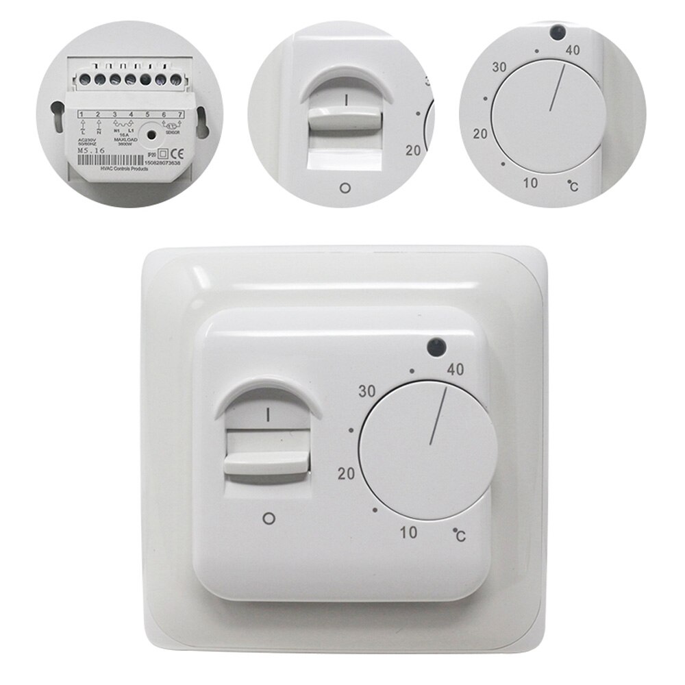 Elektrische Vloerverwarming Thermostaat Schakelaar + Floor Sensor 230V 16A