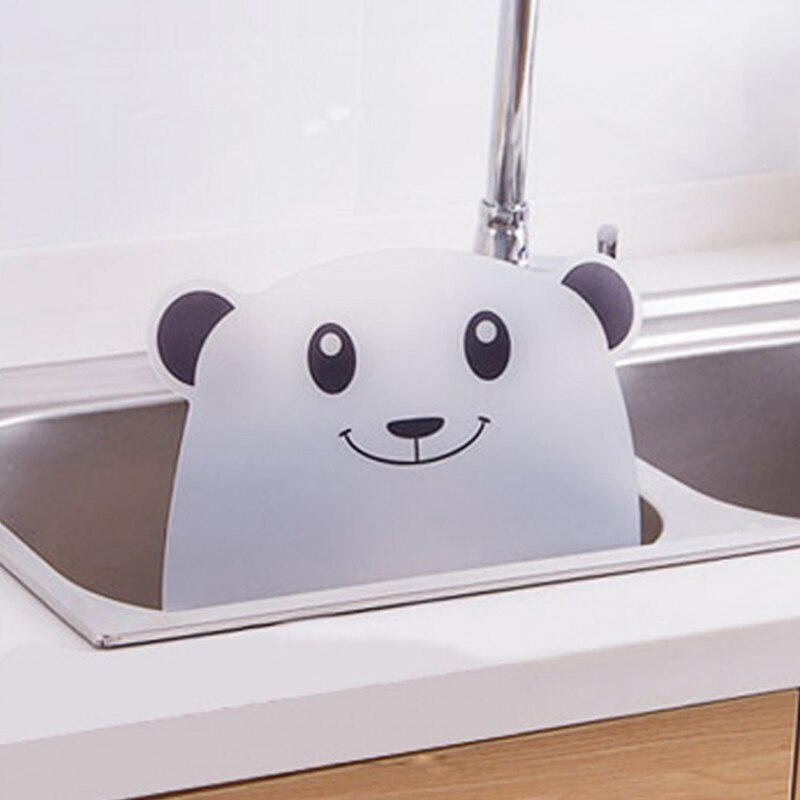 Köksredskap söta panda sucker cup splatter skärmar olja vatten splash ogenomtränglig baffel skärm för matlagning stekpanna diskbänk m.