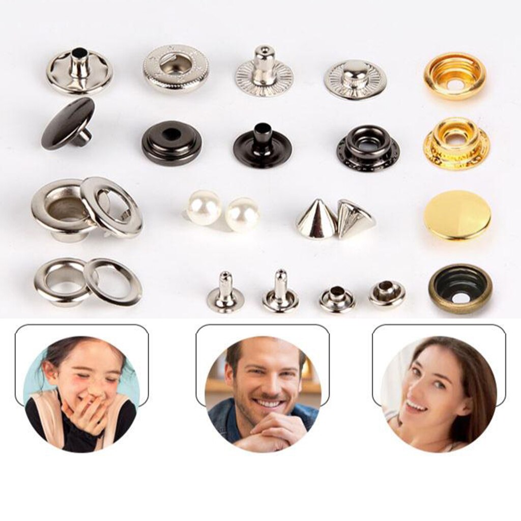 Hand Press Grommet Machine for Eyelets, Snaps, Rivets, Button Covers , Fastener